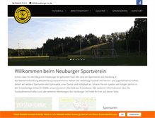 Tablet Screenshot of neuburger-sv.de